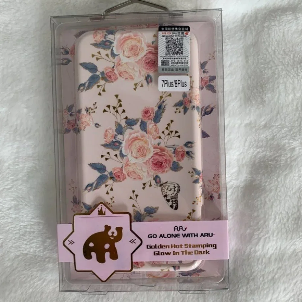 NEW iPhone 7 Plus / iPhone 8 Plus Pink Floral case